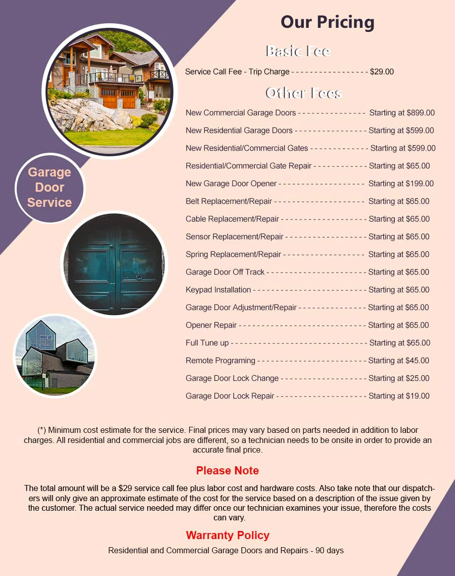 Community Garage Door Service Washington, DC 202-658-7732